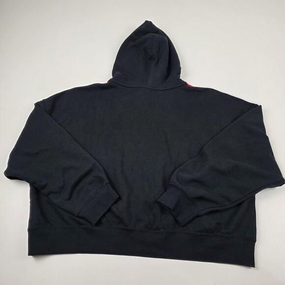 Jordan Hoodie Womens Extra Large Black Red Loose Fit Air 23 Graphic Pullover NBA - Picture 11 of 12